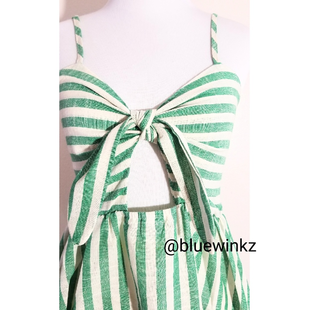 Green Stripe dress - Picture 4 of 7